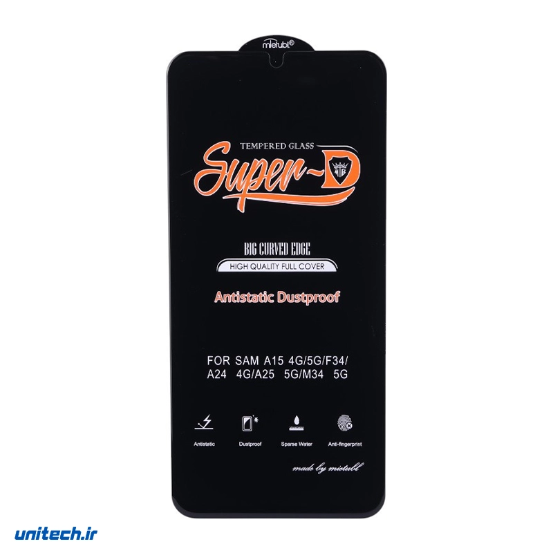 گلس Super D آنتی استاتیک میتوبل سامسونگ Galaxy A15   A25 xY1XZB